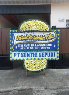 Papan Bunga Duka di Setia Janji